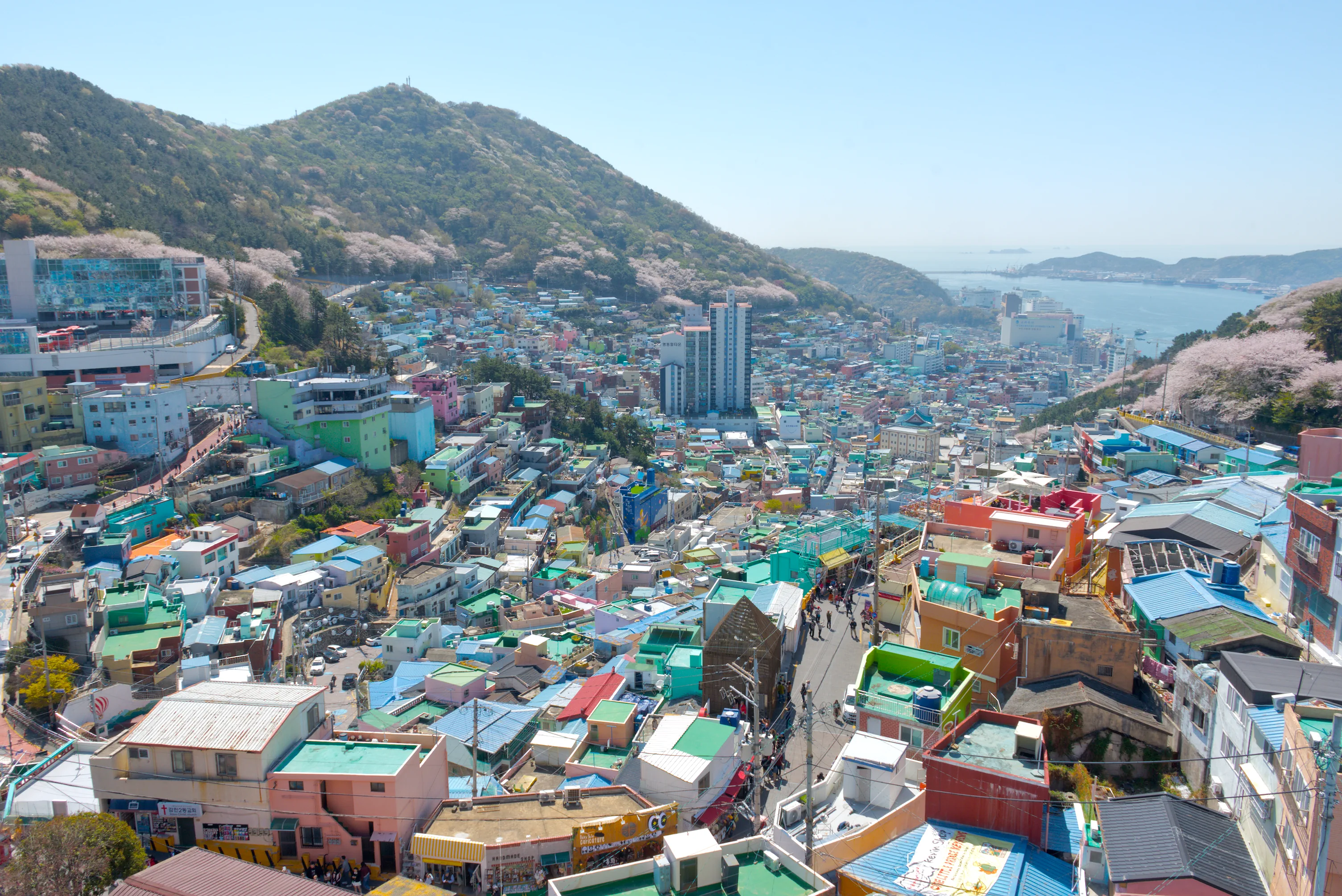 Downhill view of Gamcheon Culture Village